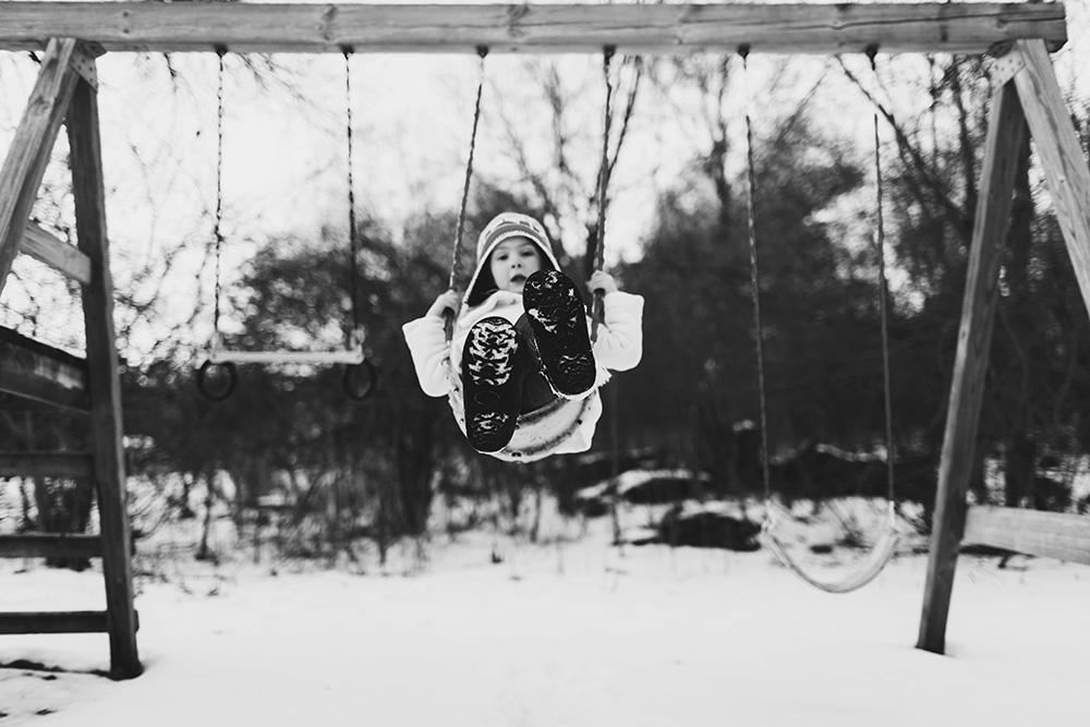 Backyard in Black & White_Rebeccah Parks Photography