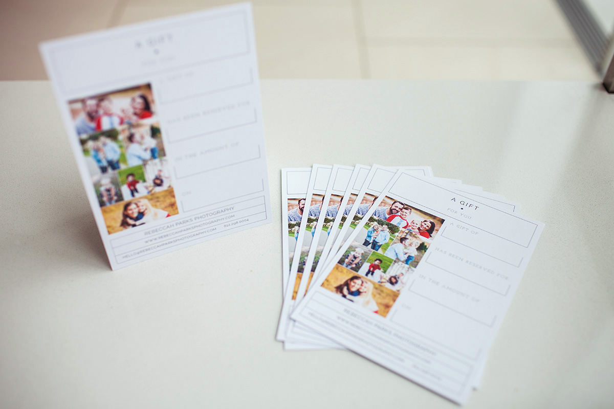 Minneapolis Photography Gift Certificates