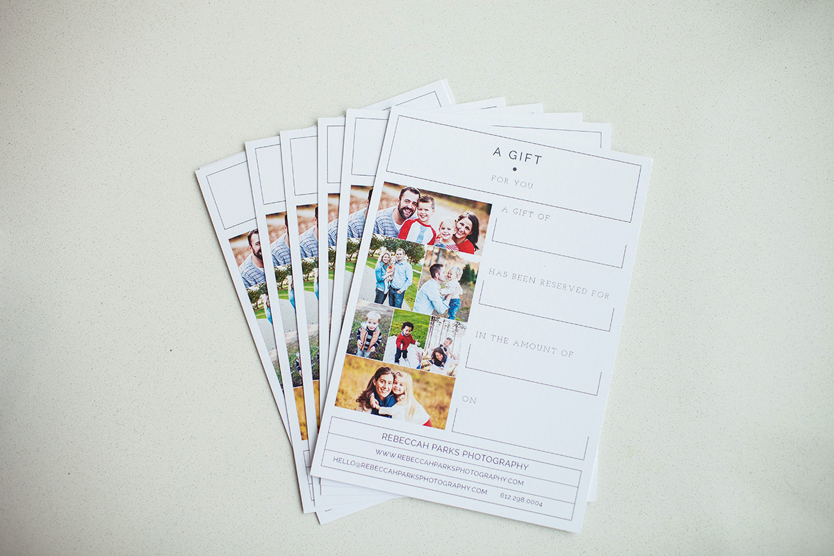 Minneapolis Photography Gift Certificates